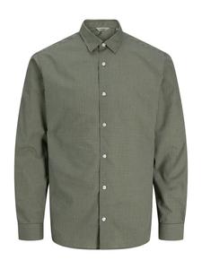 JJ Rebel Рубашка на пуговицах 'JREBGAVIN' оливкового цвета Regular fit