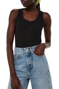 Футболка в рубчик без рукавов Ultimate и блузка с U-образным вырезом Whistles, черный