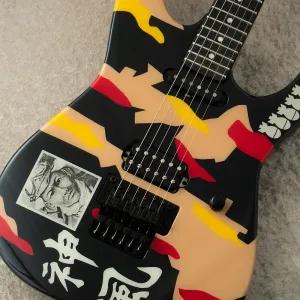 ESP EDWARDS E-KAMIKAZE-I - черный с графикой Камикадзе - #ED6122243 2024 [Джордж Линч] [Сделано в Японии]