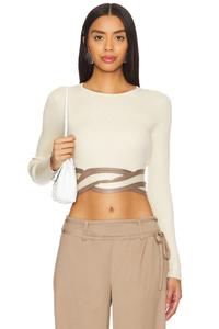 Топ с длинными рукавами adrift Sovere, бежевый