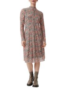 Дневное платье GEMUSTERTES comma casual identity, темно-зеленый