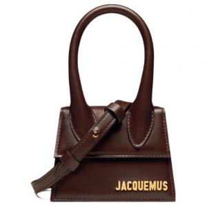 Jacquemus Женская сумка Le Chiquito из коровьей кожи, наплечная, кроссбоди, мини-сумочка, шоколадно-коричневого цвета