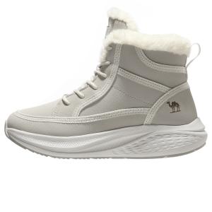 CAMEL Теплые высокие каблуки для увеличения роста женские кеды на высокой подошве бежевые, цвет Beige