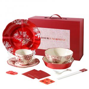 Керамические наборы посуды KAWASIMAYA, розовый