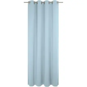 Штора Newbury с люверсами 1 шт., по размеру Wirth, светло-голубой