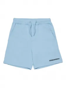 Шорты с кулиской и логотипом Dsquared2 Kids, синий