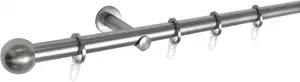Карниз mydeco "Ball", 1 направляющая, фиксированного размера 240 см, Ø16мм, цвет edelstahlfarben
