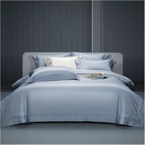 Generic Комплект постельного белья из египетского хлопка с золотой вышивкой