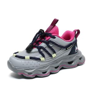 Износостойкие, дышащие, легкие, амортизирующие, низкие повседневные кроссовки для детей Binary, серый/розовый/красный
