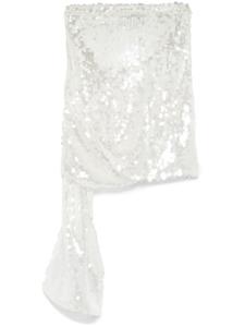 Мини-юбка с узлом Coperni, белый