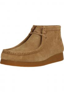 Высокие кроссовки CLARKS Wallabee, коричневый