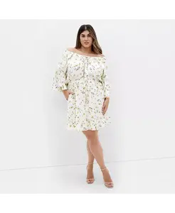 Платье Ayanna больших размеров CITY CHIC, белый