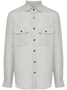 Brioni рубашка Military, зеленый