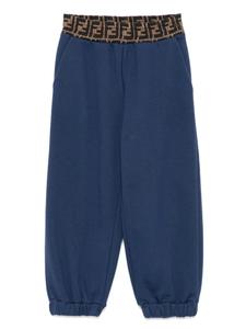 Спортивные брюки с логотипом FF Fendi Kids, синий