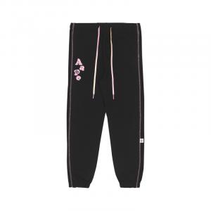 Штаны с контрастной вышивкой Aape, черный