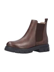 Женские ботинки челси Rieker короткие, коричневый