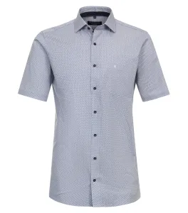 Деловая рубашка CASAMODA "Деловая рубашка CASAMODA с коротким рукавом с принтом", синий