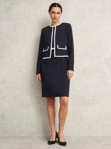 Куртка Sally с контрастной отделкой Hobbs, Navy/Ivory