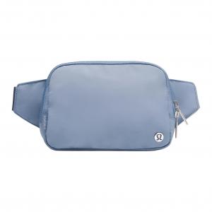 Lululemon Большой унисекс поясной рюкзак из нейлона синий, Blue