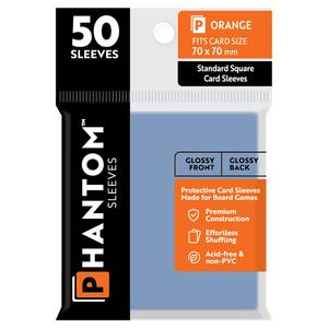 Аксессуары Capstone Games Phantom Sleeves: Orange Size 70 x 70mm - Glossy/Glossy (50)