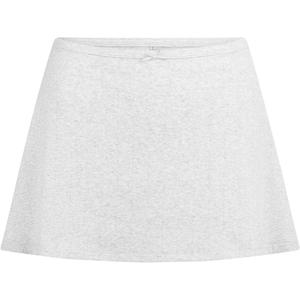 SS25 Drop Needle Pointelle мини-юбка Skims, серый/серый