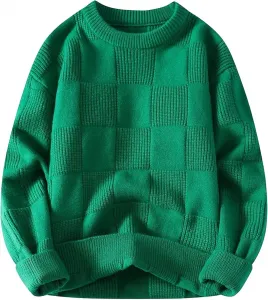 Мужской свитер в клетку Casual Block