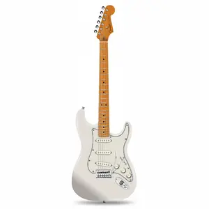 Fender Limited Edition Player II Stratocaster с накладкой из обожженного клена и звукоснимателями Custom Shop Fat '50s (Olympic White)