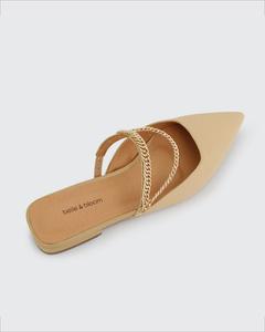 Кожаные туфли On The Go Flat Belle&Bloom, цвет sand