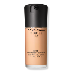 Тональный крем Studio Fix Fluid SPF15 с матирующим эффектом и контролем жирности кожи на 24 часа. MAC, N6.5 (peachy beige with neutral undertone for light to medium skin)