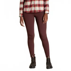 Узкие леггинсы глубокого красного цвета Toad&Co