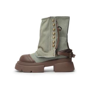 AFJI Ботильоны женские, черные/синие/зеленые