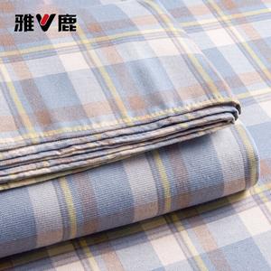 Yalu Простыня 150х240 см из грубого хлопка, цвет Jianyi Lan, комплект с наволочкой