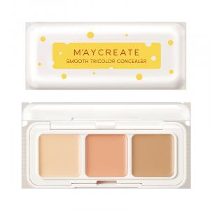 Трехцветный крем-корректор Cheese легко растушевывается M'AYCREATE