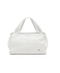 Мягкая кожаная сумка белого цвета Frau, белый