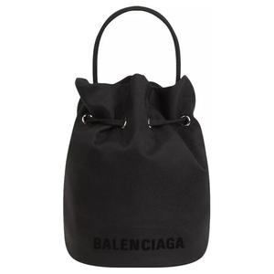 Balenciaga Сумка-ведро wheel polyamide, сумка через плечо, кроссбоди, женская ручная кладь extra small black