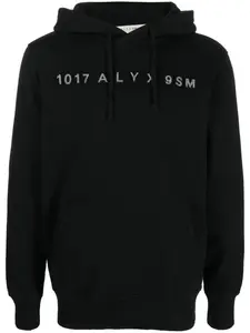 Худи с логотипом и заклепками 1017 ALYX 9SM, черный