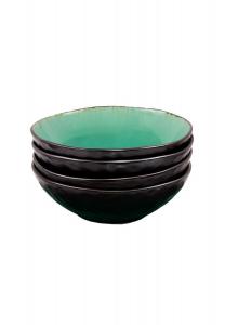 Керамическая посуда серии Palm Beach Sänger, türkis - schalen set 4-teilig