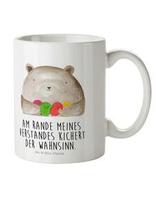 Детская кружка с надписью "Медведь" белого цвета Mr. & Mrs. Panda