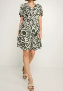 Повседневное платье Lascana, Grün-Creme Bedruckt