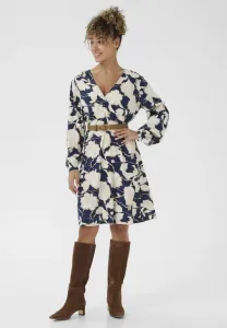 Повседневное платье crlucca Cream, Navy Flower Print