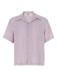 Рубашка Noam с короткими рукавами и застежкой на пуговицы Séfr, фиолетовый
