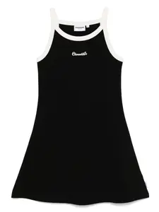 Платье с вышитым логотипом Chocoolate, черный