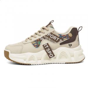 Нескользящие и износостойкие низкие повседневные туфли, увеличивающие рост, для мужчин NANJIREN, Khaki