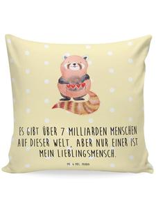 Подушка Mr. & Mrs. Panda, желтый пастельный