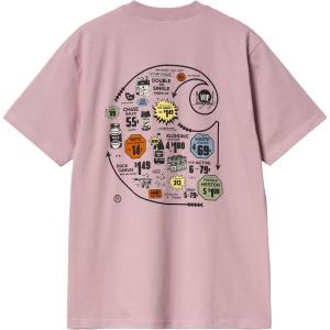 Футболка с логотипом Catalogue C Carhartt WIP, розовый