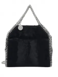Сумка-тоут Falabella с цепочной отделкой Stella Mccartney, черный