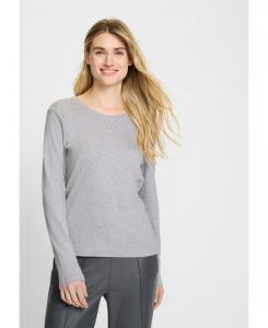 Женская однотонная футболка с длинным рукавом Olsen, Misty grey melange