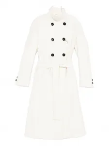 Пальто на пуговицах Max Mara, белый