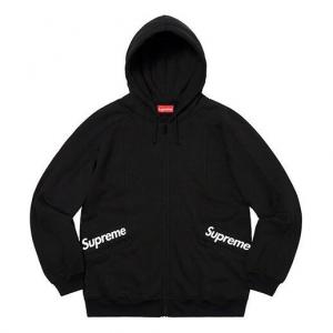 Толстовка ss20 week 3 color blocked zip up hooded sweatshirt Supreme, черный
