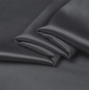 Generic Комплект постельного белья из 100% шелка тутового шелкопряда, бесшовная простыня и наволочка на молнии, темно-серый Dark Gray